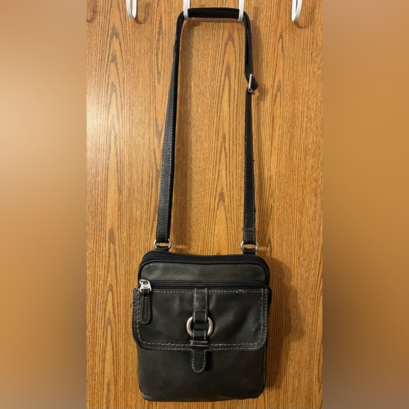 Fossil Handbags - Fossil Genuine Leather Crossbody Crosstown Organizer